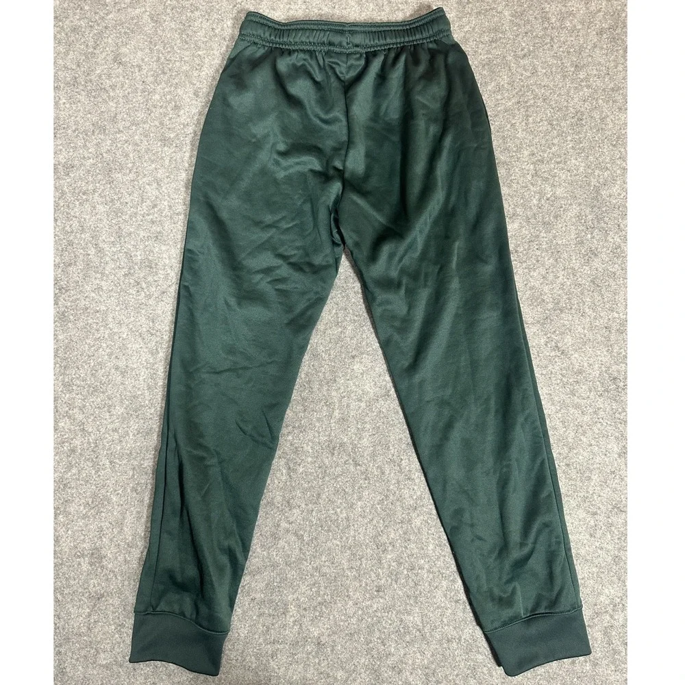 Reebok Performance Joggers Youth Large 10/12 Green Polyester Sweatpants